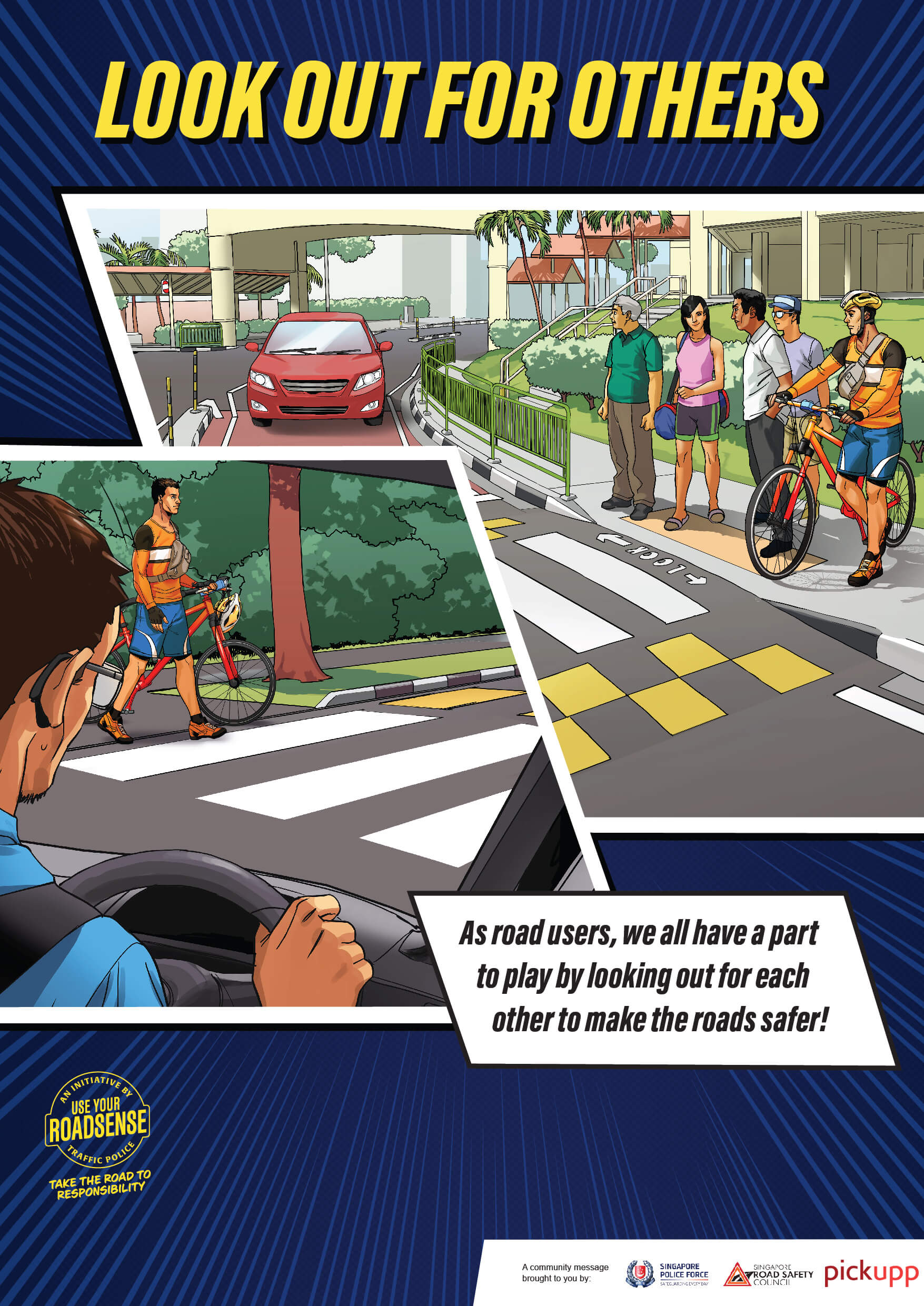 Pickupp x SPF Road Safety Tip Keep a Lookout